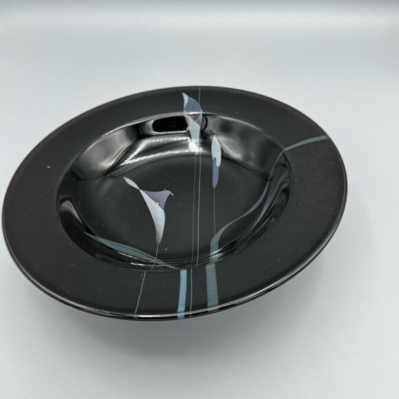 Mikasa Opus Black, Galleria, rimmed soup cereal bowls, 1985-2002 Set of 3 - Picture 8 of 10